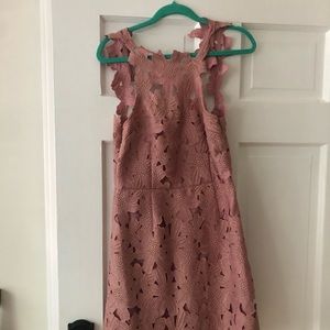Free People Pink Floral Mini Dress